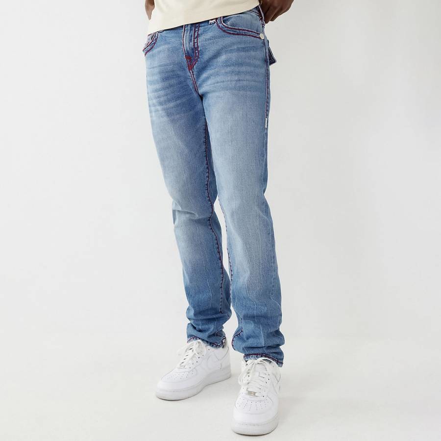 Light Blue Rocco Flap Pocket Slim Stretch Jeans