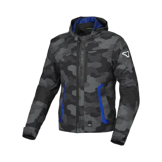 Macna Riggor Black Blue Jackets Textile Waterproof XL