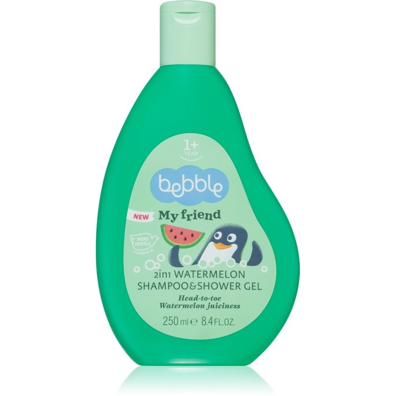 Bebble Strawberry Shampoo & Shower Gel Watermelon Shampoo And Shower Gel 2 in 1 for Kids 250 ml