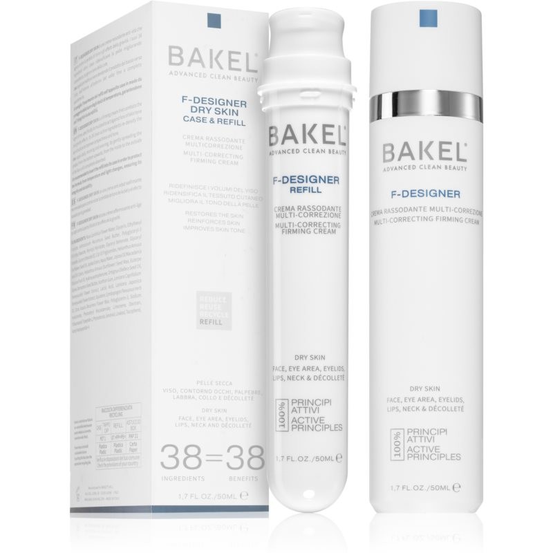 Bakel F-Designer Dry Skin Case & Refill Firming Cream for Dry Skin + one refill ml