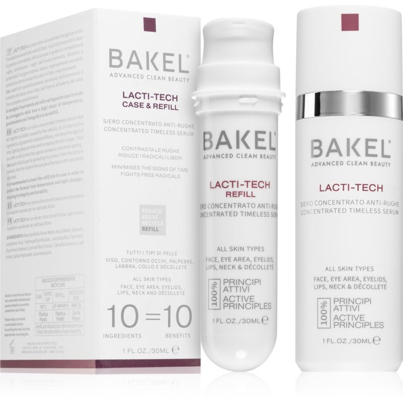 Bakel Lacti-Tech Case & Refill Concentrated Serum with Anti-Aging Effect + one refill 30 ml