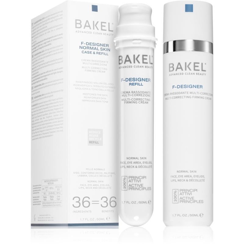 Bakel F-Designer Normal Skin Case & Refill Firming Cream For Normal Skin + one refill 50 ml
