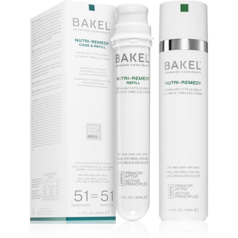 Bakel Nutri-Remedy Case & Refill Anti-Wrinkle Face Cream For Very Dry Skin + one refill 50 ml