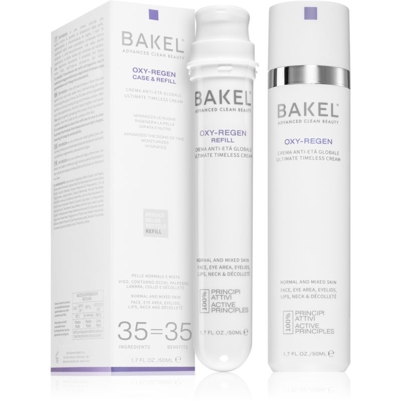 Bakel Oxy-Regen Case & Refill Intensive Hydrating Cream with Anti-Aging Effect + one refill 50 ml