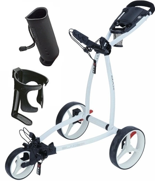 Big Max Blade IP Deluxe SET White Manual Golf Trolley