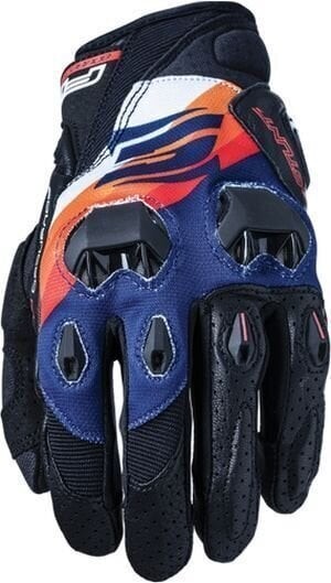 Five Stunt Evo Replica Shade Orange/Navy S Motorcycle Gloves