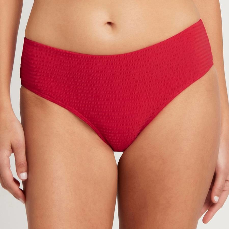 Red Messina Mid Bikini Pant