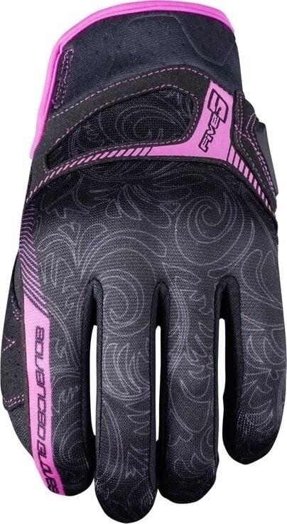 Five RS3 Replica Woman Black/Pink XL Motorcycle Gloves