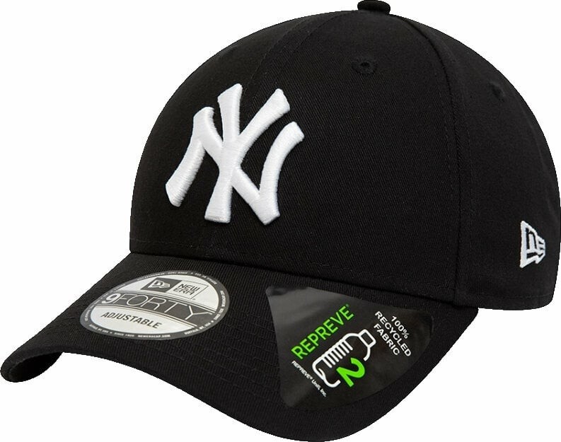 New York Yankees Cap 9Forty MLB Repreve League Essential Black/White UNI