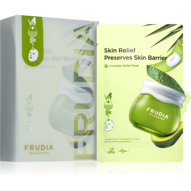 Frudia Avocado Moisturising face sheet mask with Soothing Effects 10x20 ml
