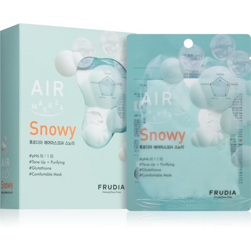 Frudia AIR Snowy Sheet Mask for Even Skintone 10x25 ml