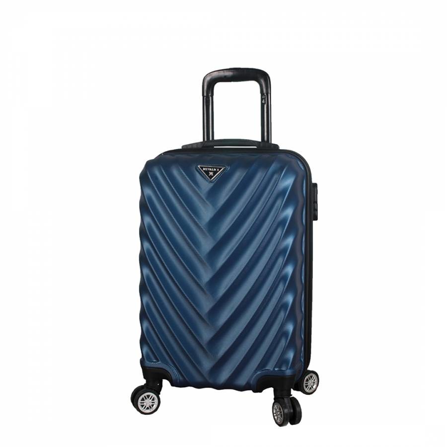 Cabin Dark Blue Directional Lined Suitcase