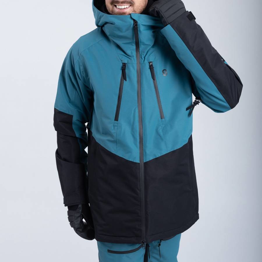 Men's Teal Lynx Ski Coat