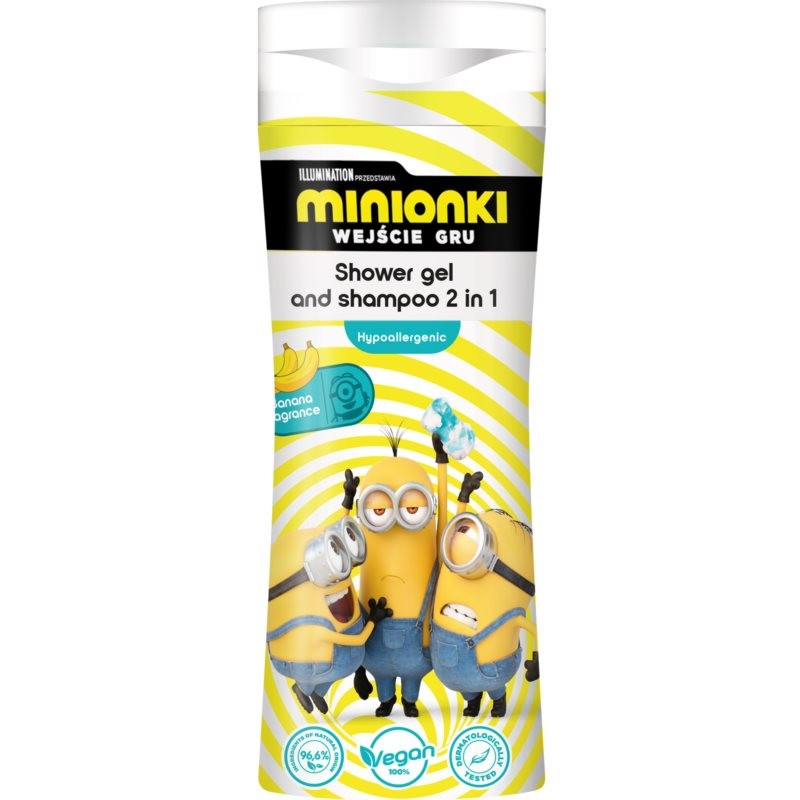 Minions The Rise of Gru Shower Gel And Shampoo 2 In 1 for Kids 3y+ Banana 300 ml