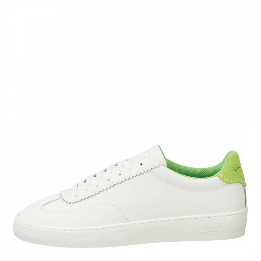 White/Green Sneakers