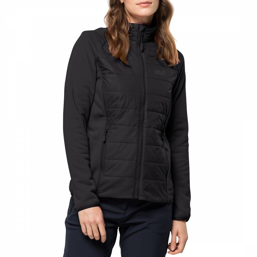 Black Bergland Weather Resist Hybrid Jacket