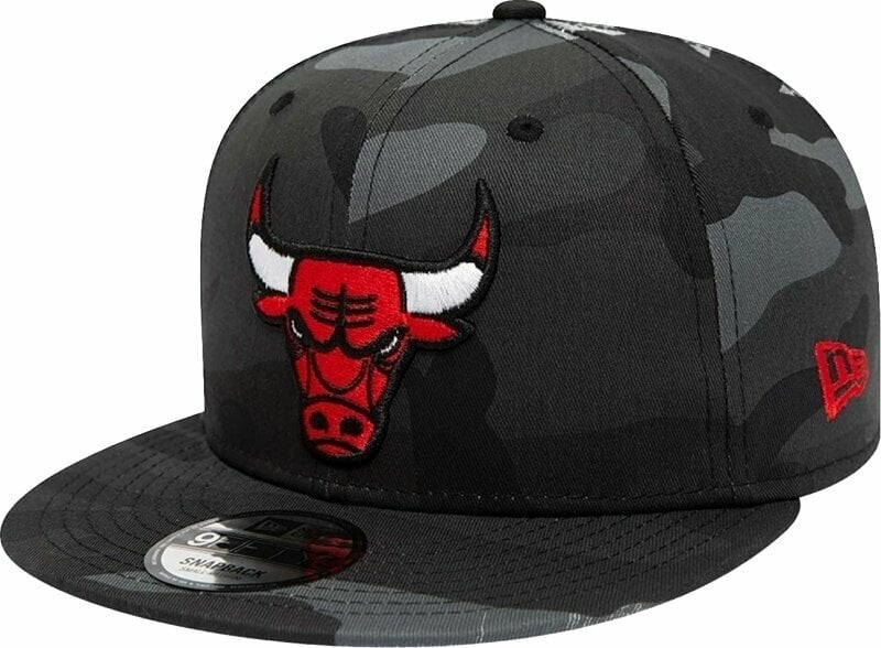 Chicago Bulls Cap 9Fifty NBA Team Camo Black Camo S/M