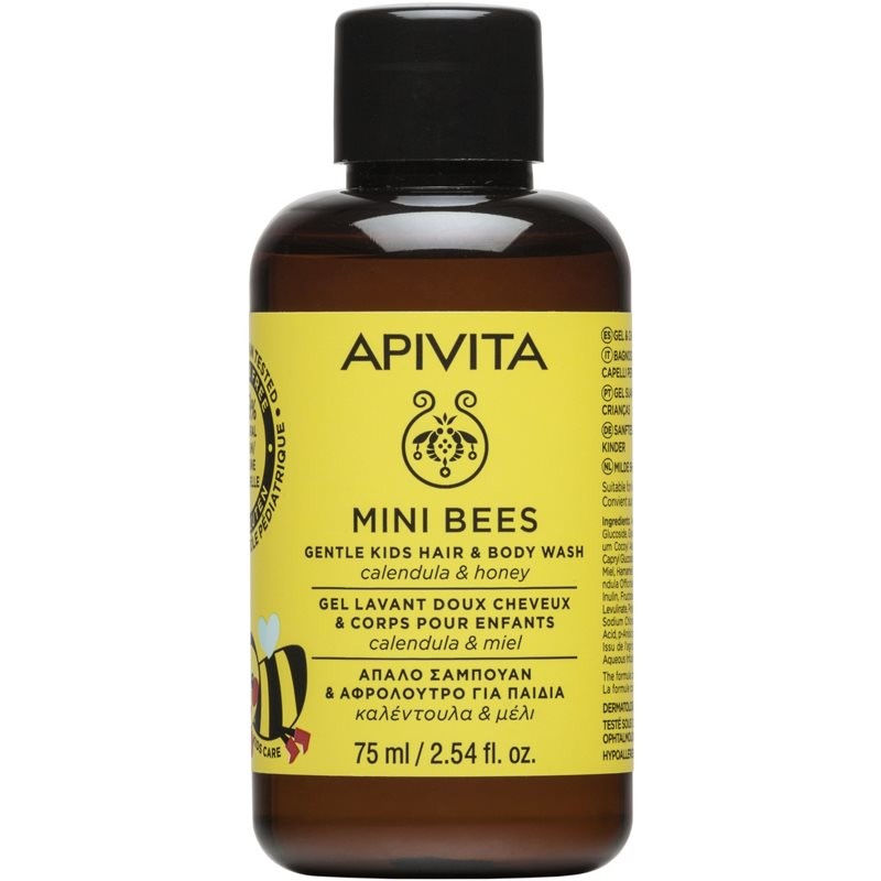 Apivita Kids Mini Bees Kids' Shampoo for Hair and Body 75 ml