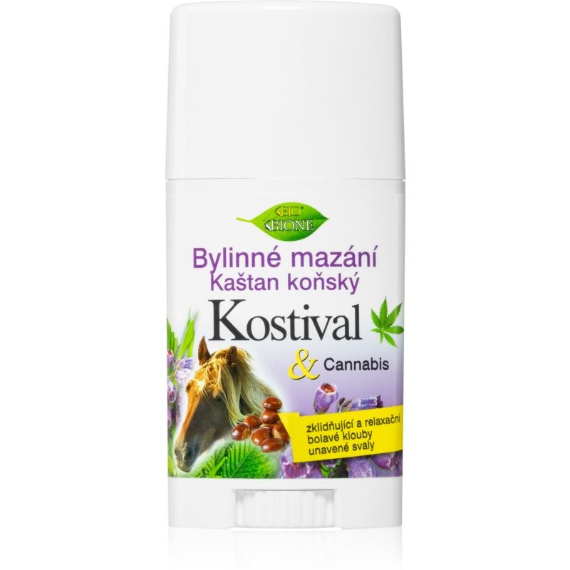 Bione Cosmetics Cannabis Kostival Relaxing Massage Balm In Stick 45 ml