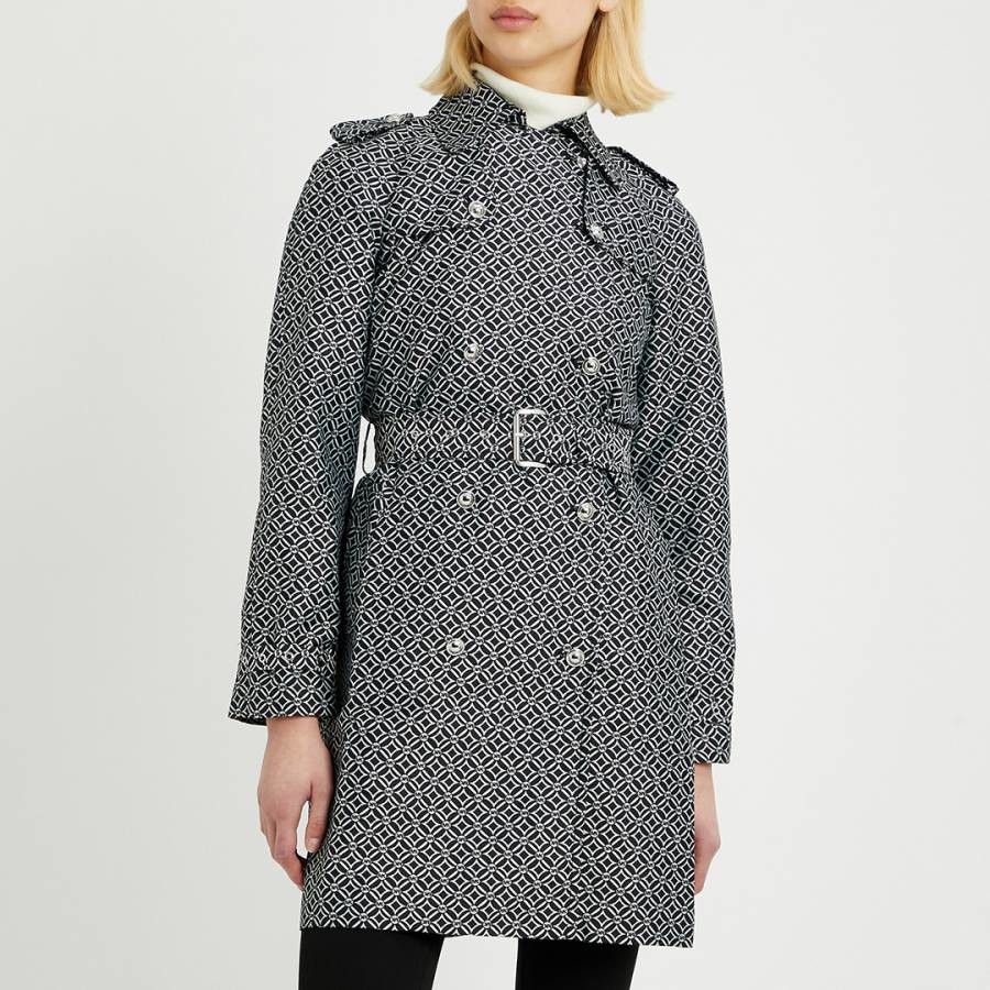 Multi MK Printed Trench Coat