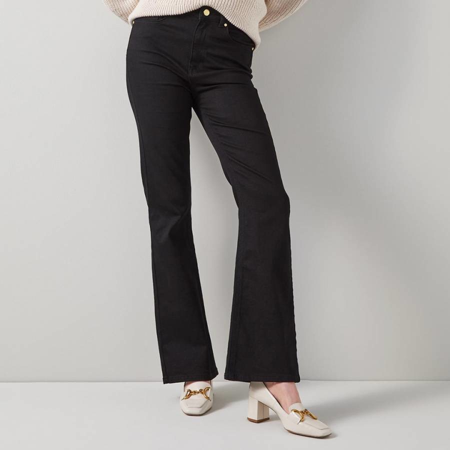Black Cora Cotton Blend Trousers
