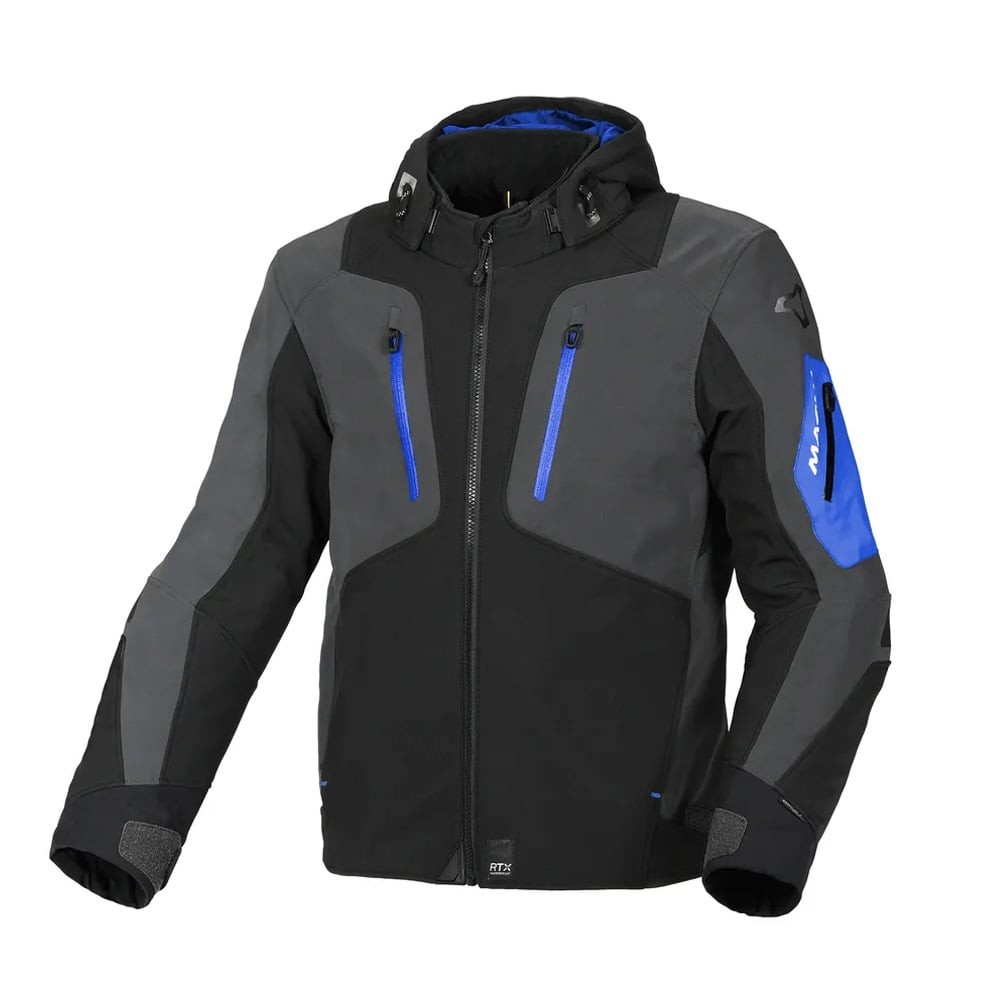 Macna Angle Black Blue Jackets Textile Waterproof XL