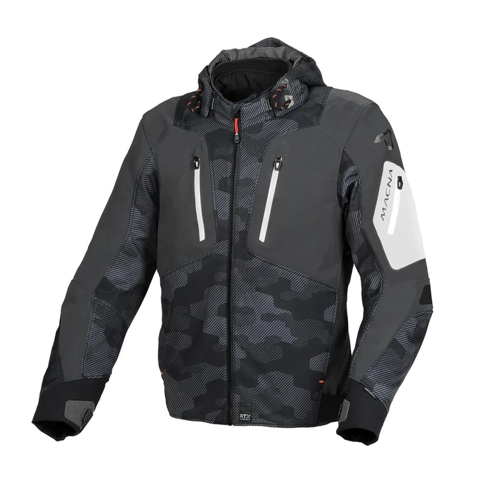 Macna Angle Black Grey Jackets Textile Waterproof XL