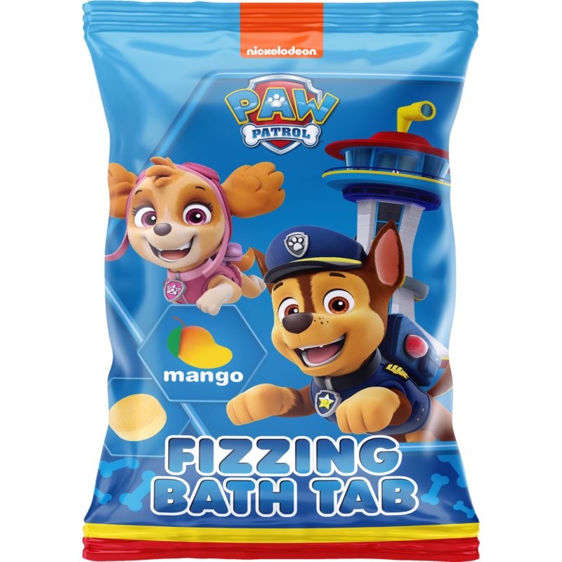 Nickelodeon Paw Patrol Fizzing Bath Tabs Carbon Tablets for Bath for Kids 40 g
