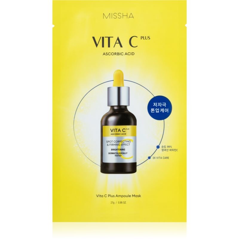 Missha Vita C Plus Brightening Face Sheet Mask with Vitamine C 27 g