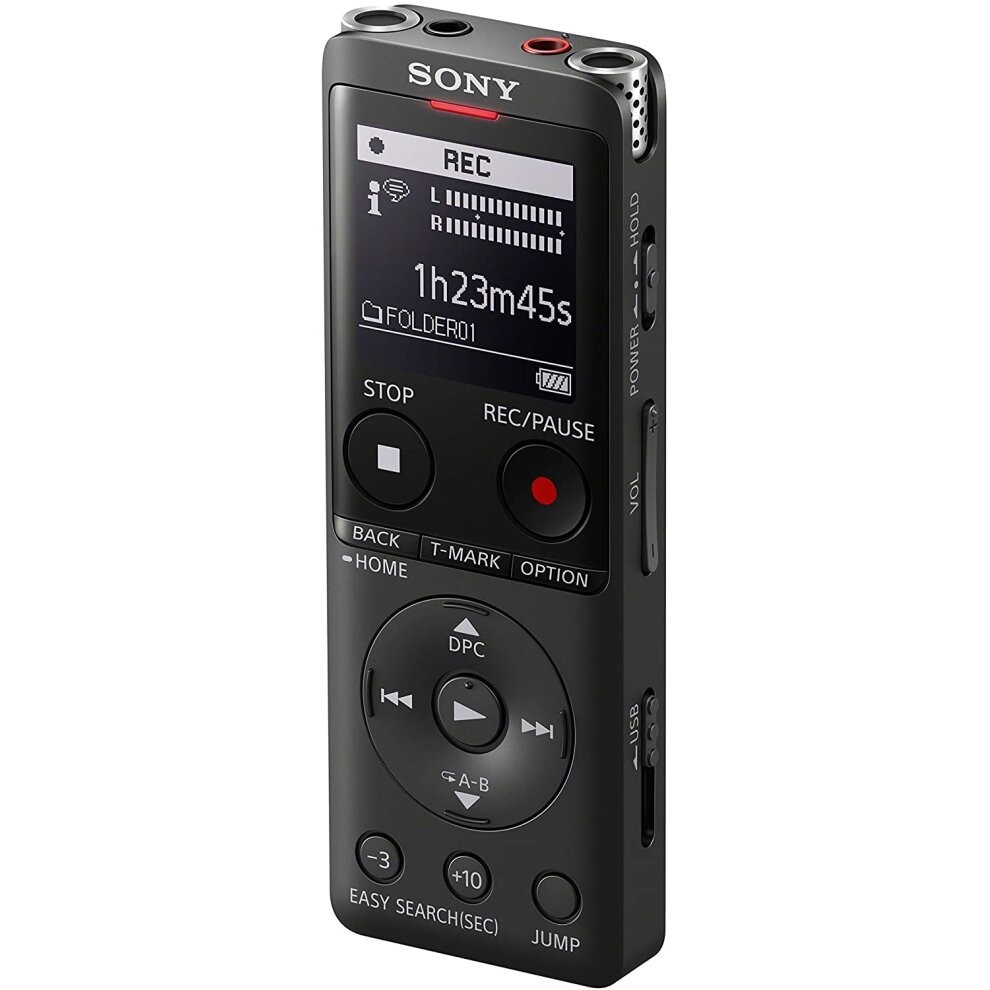 Sony Icd-UX570 MP3/LPCM Digital Voice Recorder (Dictaphone) with Built-In USB, 4GB, OLED Screen - Black