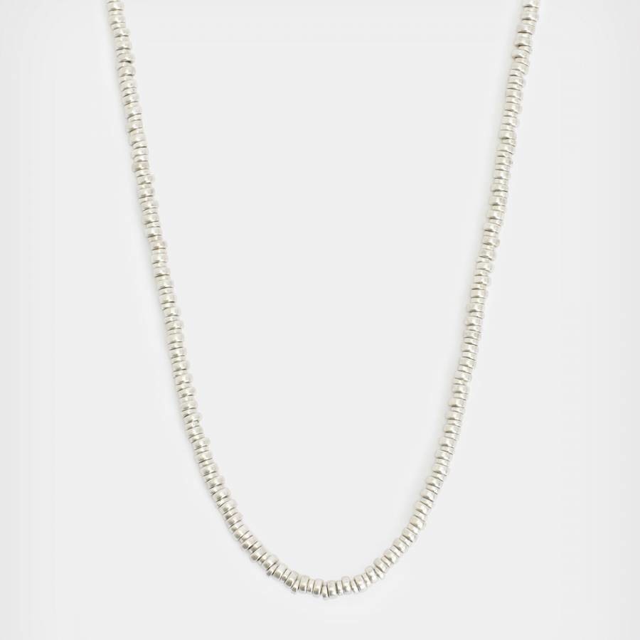 Warm Silver Colwyn Bead Necklace