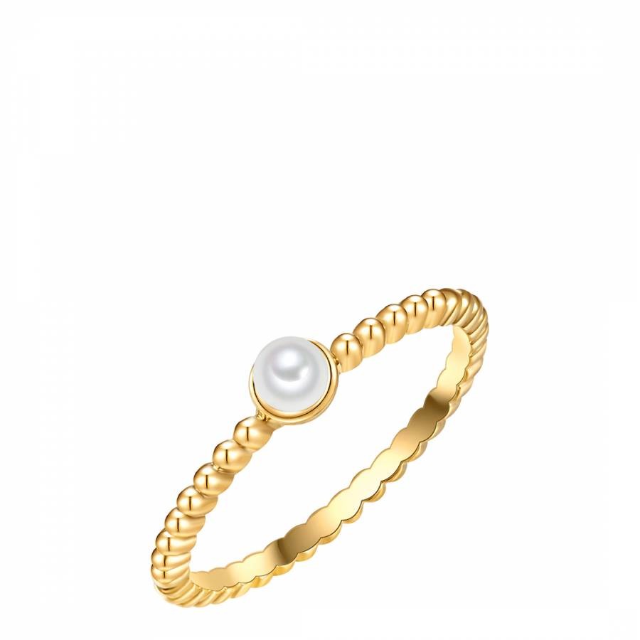 Gold Ring With Shell Pearl