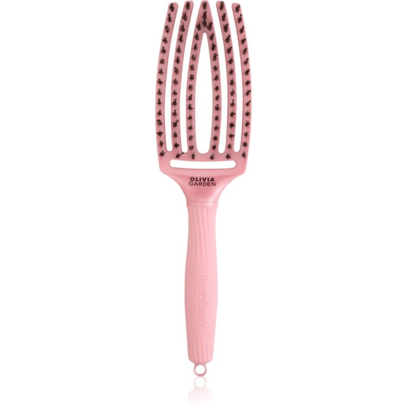 Olivia Garden Fingerbrush Love Pearl Hair Brush Pink 1 pc