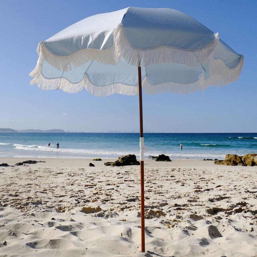 Holiday Beach Umbrella Santorini Blue