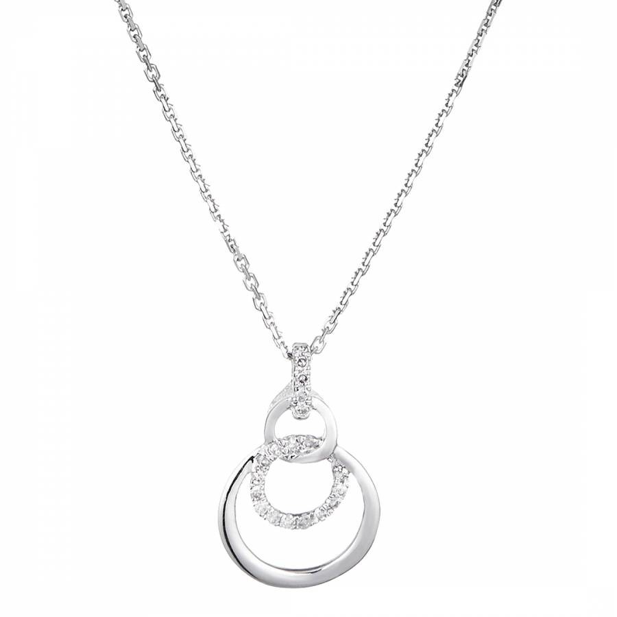 White Gold 'Nola' Diamond Pendant Necklace
