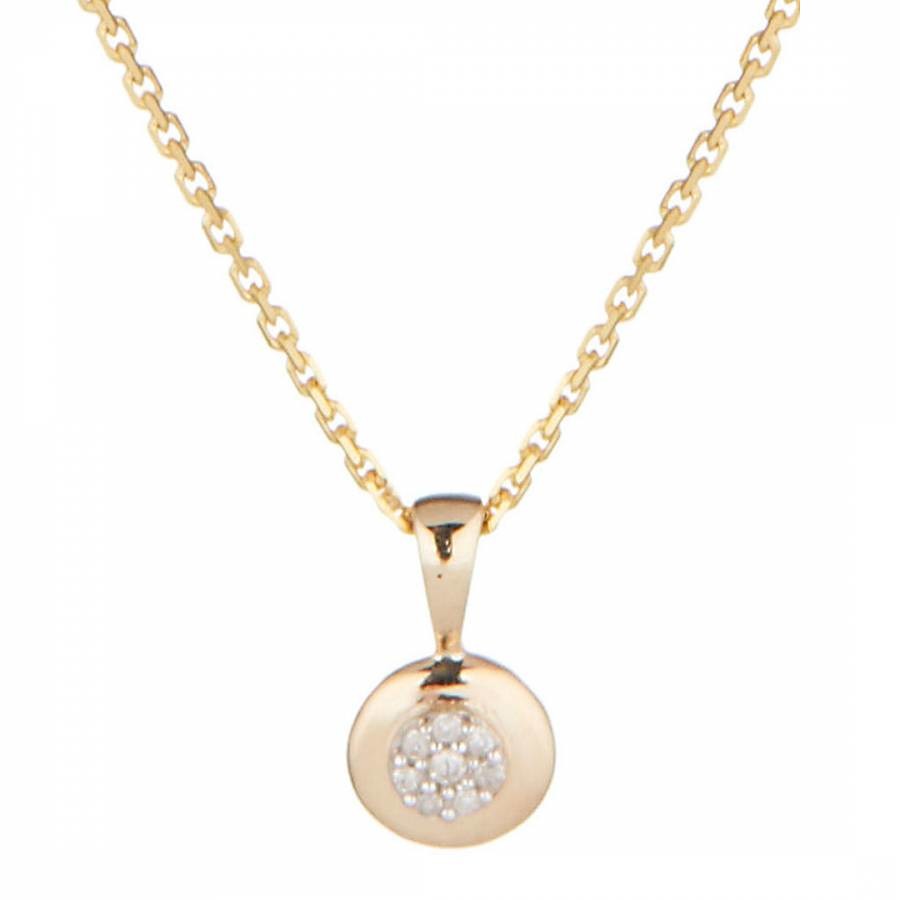 Gold '' Diamond Pendant Necklace