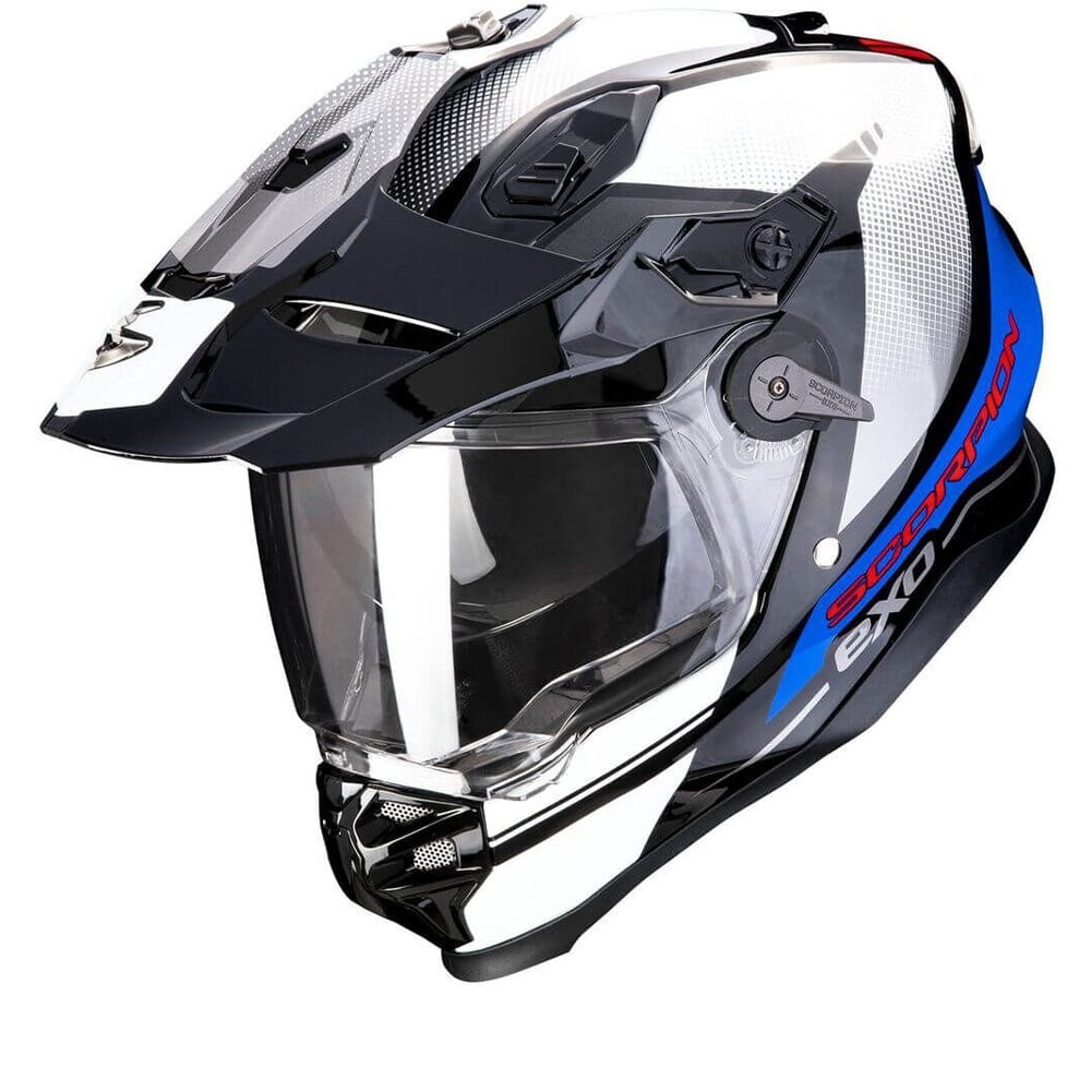 Scorpion Adf-9000 Air Trail Black-Blue-White Adventure Helmet S