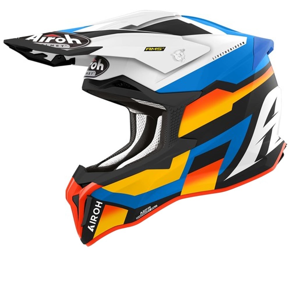 Airoh Strycker Glam Blue Matt Offroad Helmet XS