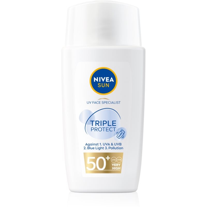 Nivea Sun Triple Protect Light Moisturizing Cream For Tanning SPF 50+ 40 ml