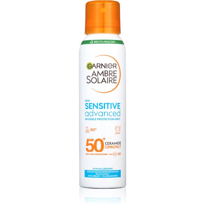 Garnier Ambre Solaire Sensitive Advanced Sun Mist in Spray For Very Sensitive Skin SPF 50+ 150 ml