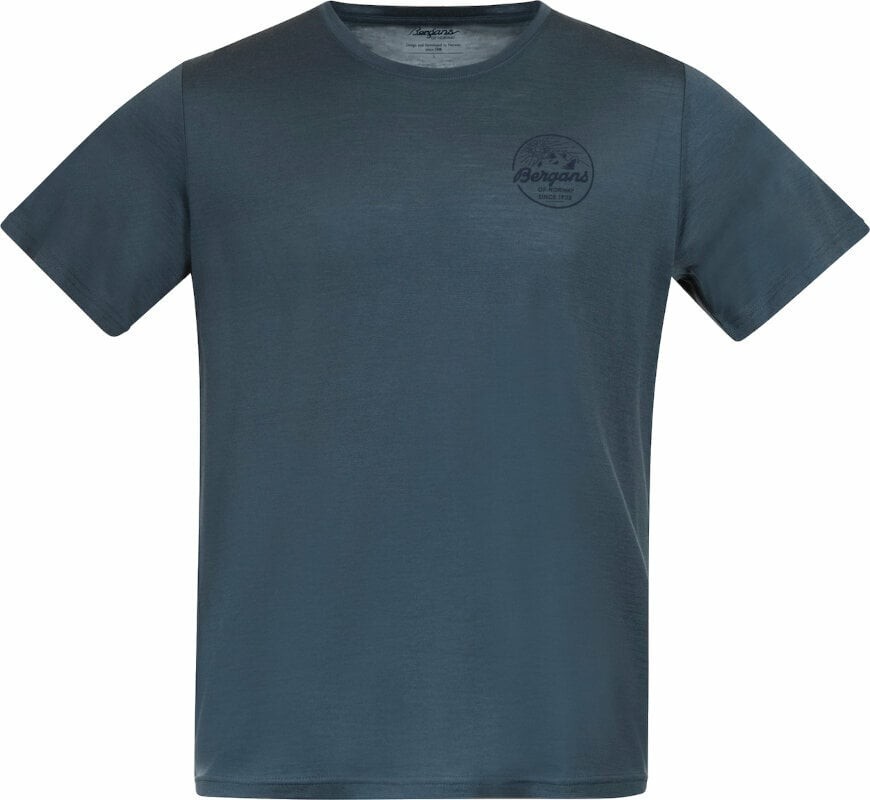 Bergans Graphic Wool Tee Orion Blue L