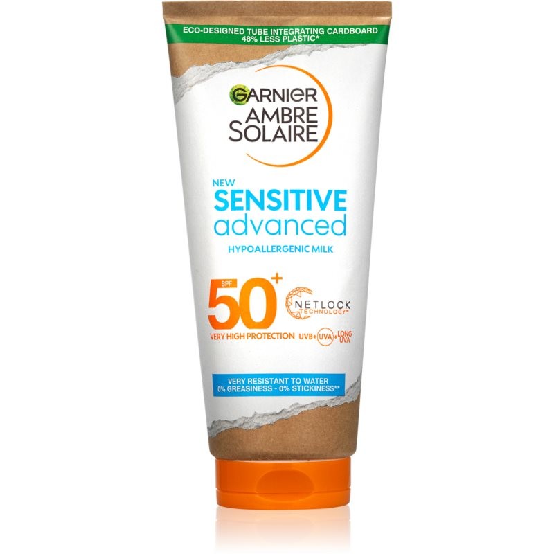 Garnier Ambre Solaire Sensitive Advanced Suntan Milk for Sensitive Skin SPF 50+ 175 ml