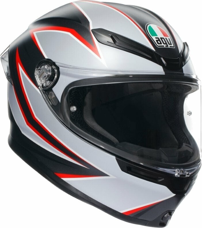 AGV K6 S Matt Black/Grey/Red L Helmet
