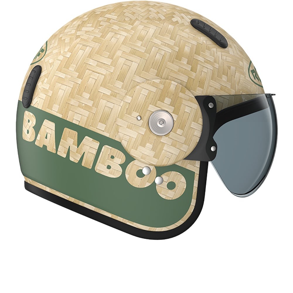 ROOF Bamboo Pure Matt Khaki Jet Helmet XS