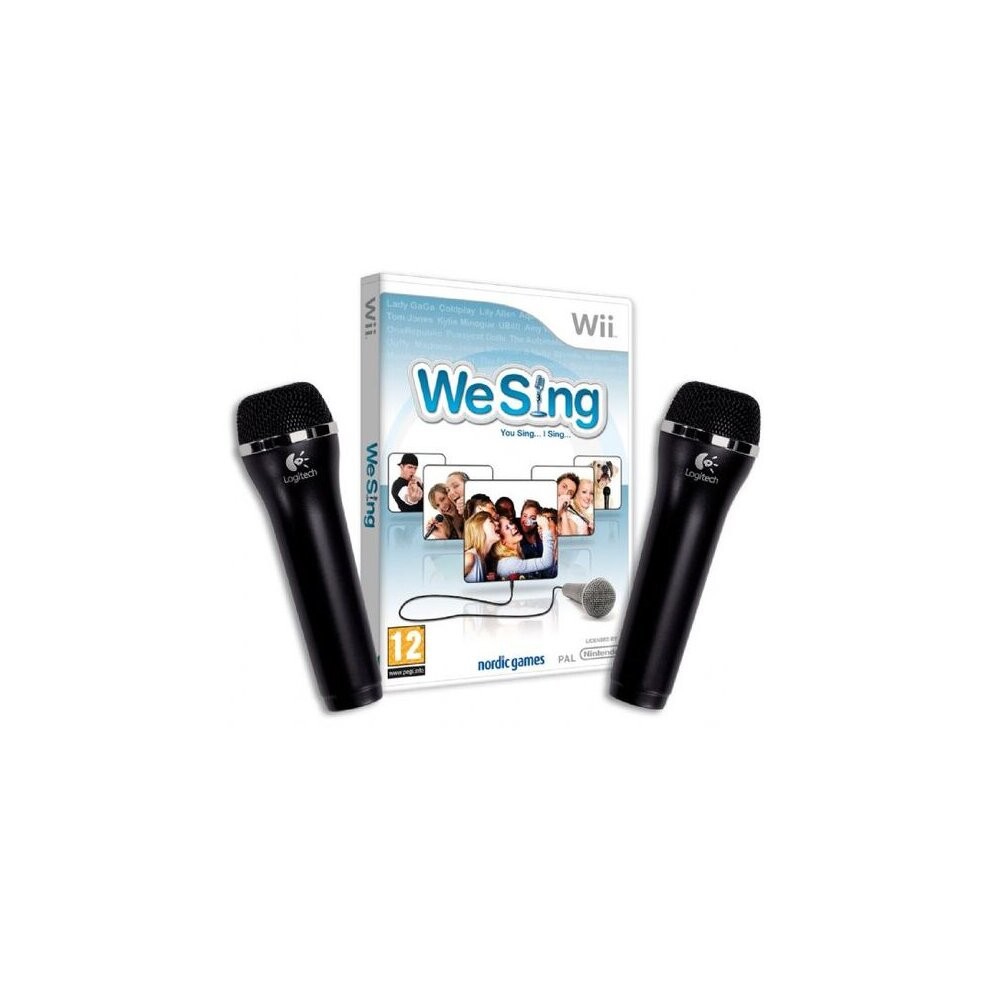 (We Sing Original + Mics) We Sing Nintendo Wii & U 1 2 Microphones Mic Robbie Encore Original