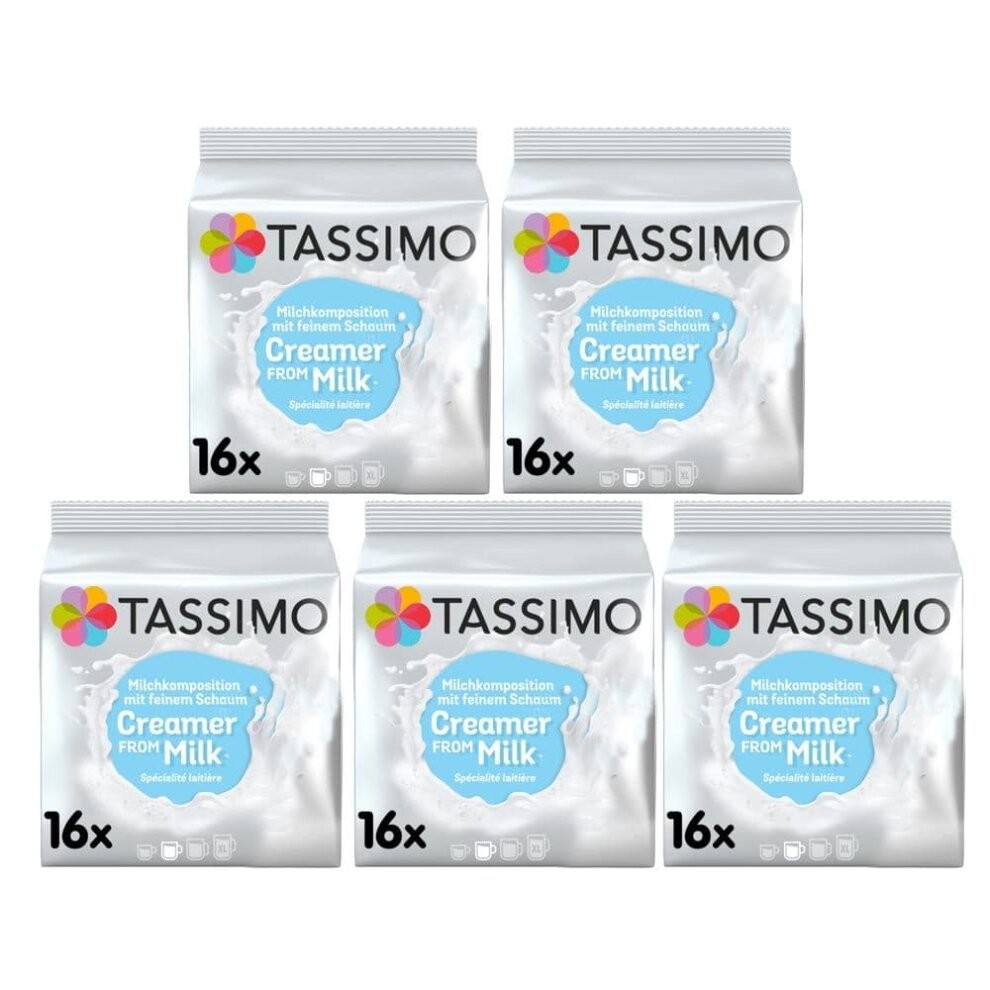 Tassimo T Discs Creamer From Milk (Pack of 5, 80 servings)