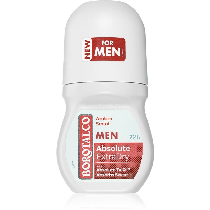 Borotalco MEN Dry roll-on deodorant 72h fragrances Amber 50 ml