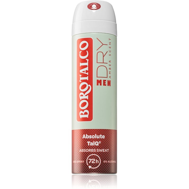 Borotalco MEN Dry deodorant spray 72h fragrances Amber 150 ml