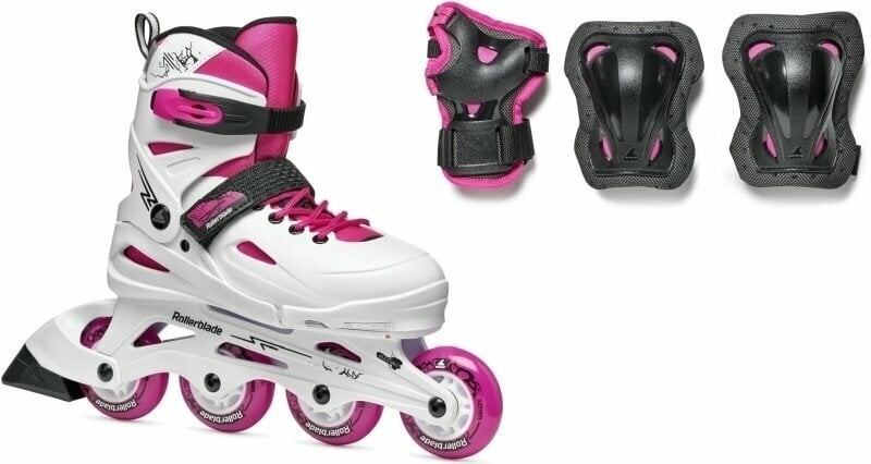 Rollerblade Fury Combo Roller Skates JR White/Pink 36,5-40,5