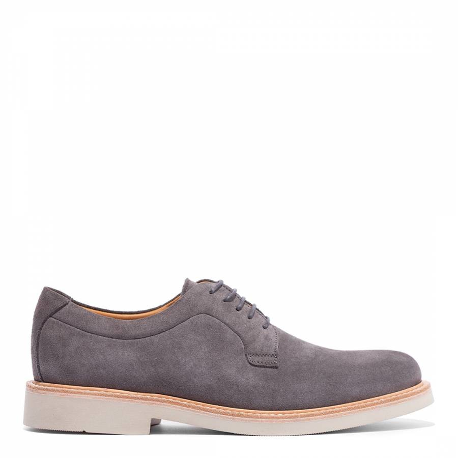 Grey Belen Suede Derby Shoes